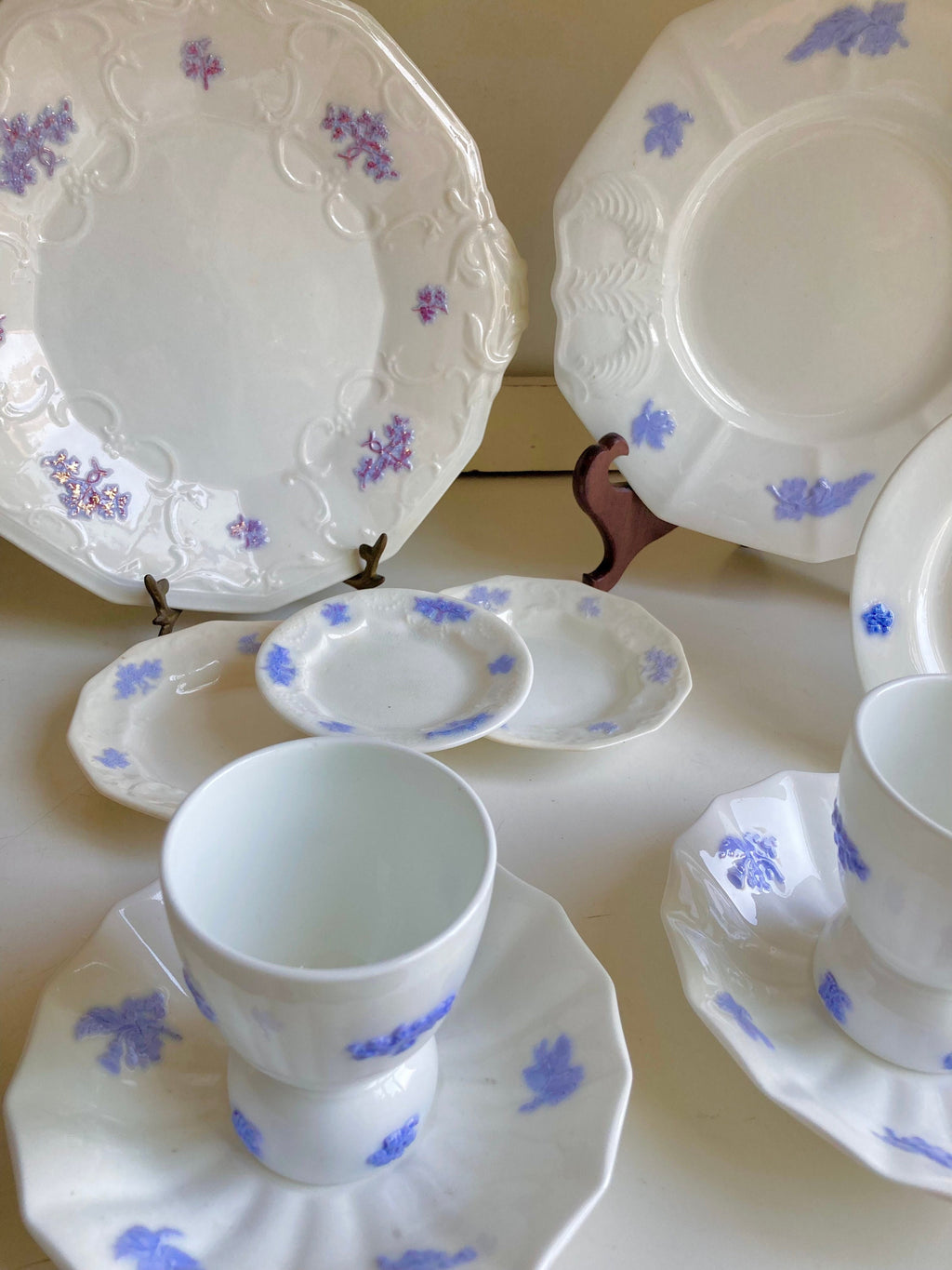 Antique Adderly Chelsea Pattern Fine China-Periwinkle Blue and White-Choose from various options