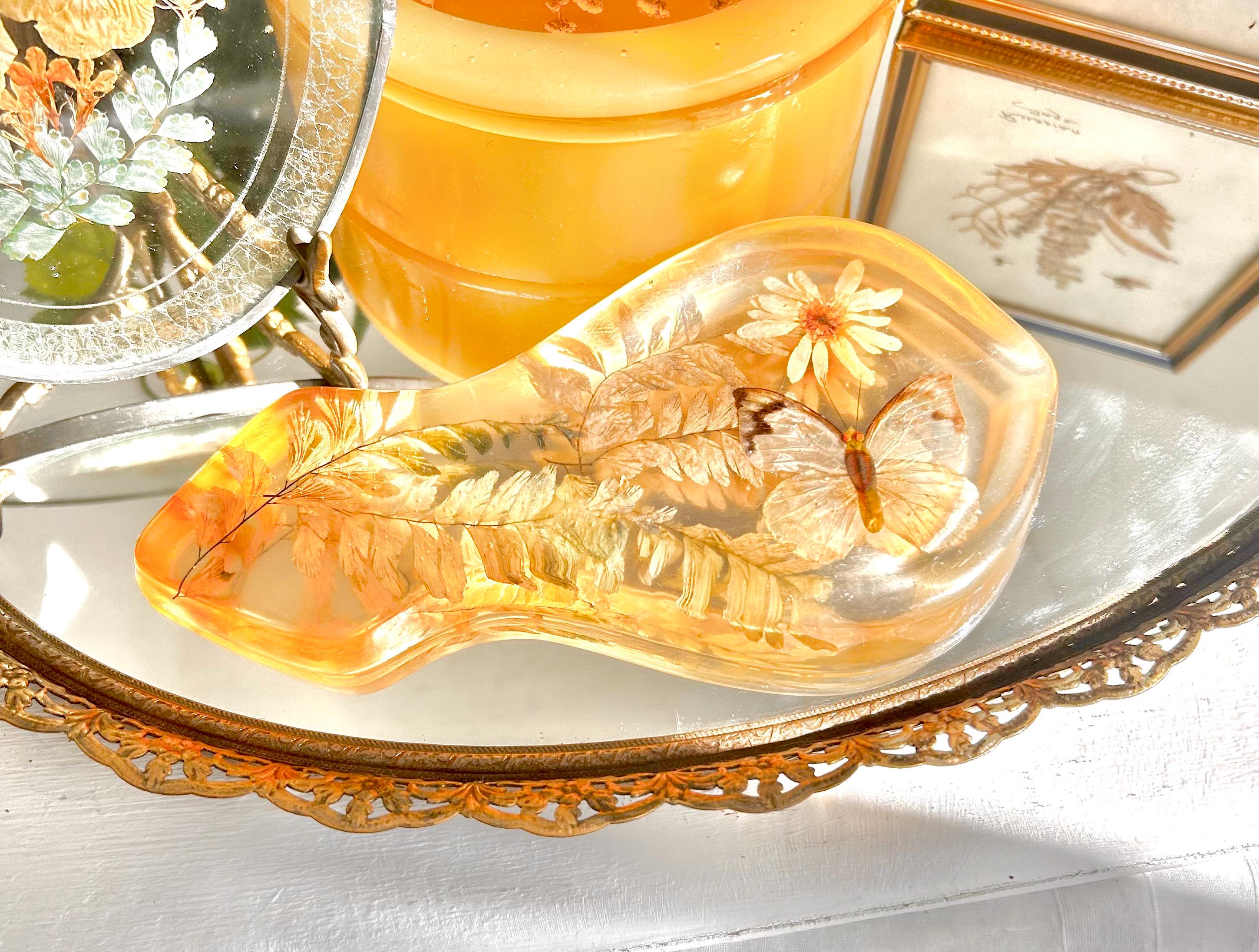 Vintage Pressed Flower Decor - Choose from Framed Art, Resin Containers