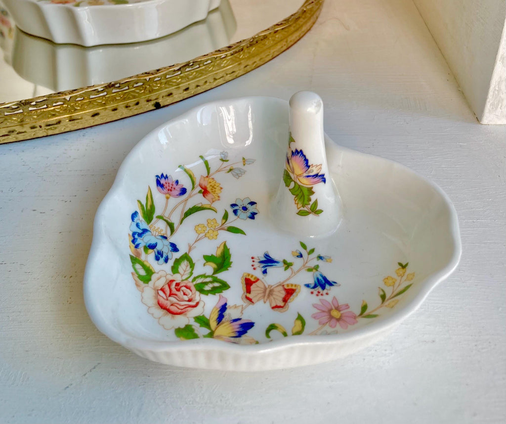 Vintage Aynsley Cottage Garden Fine Bone China, England, Floral Dishes
