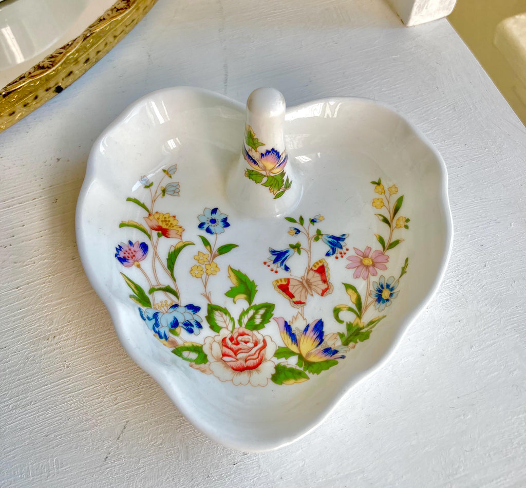 Vintage Aynsley Cottage Garden Fine Bone China, England, Floral Dishes