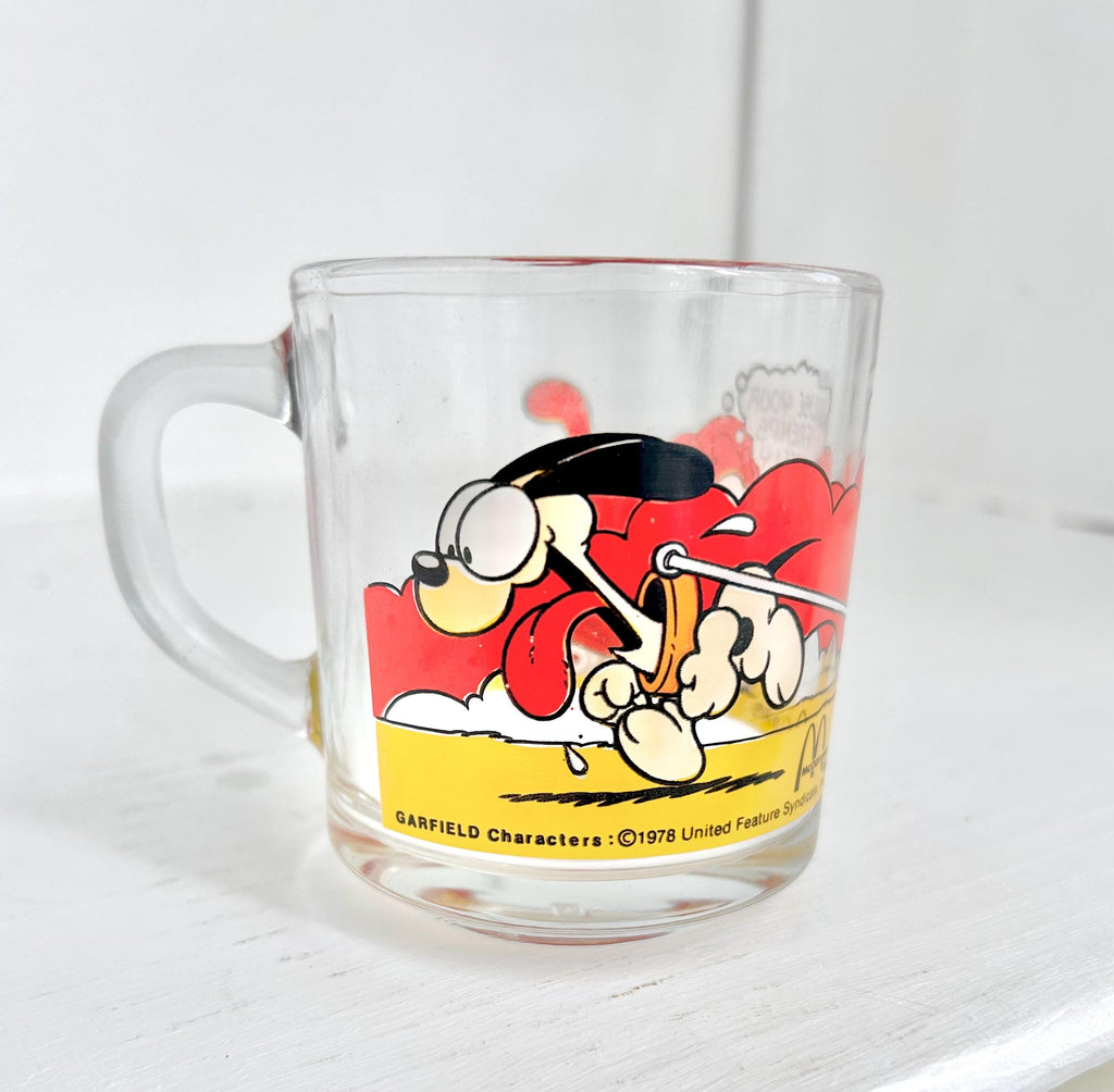 Vintage 1978 Garfield McDonalds Mug: Jim Davis Orange Cat & Odie