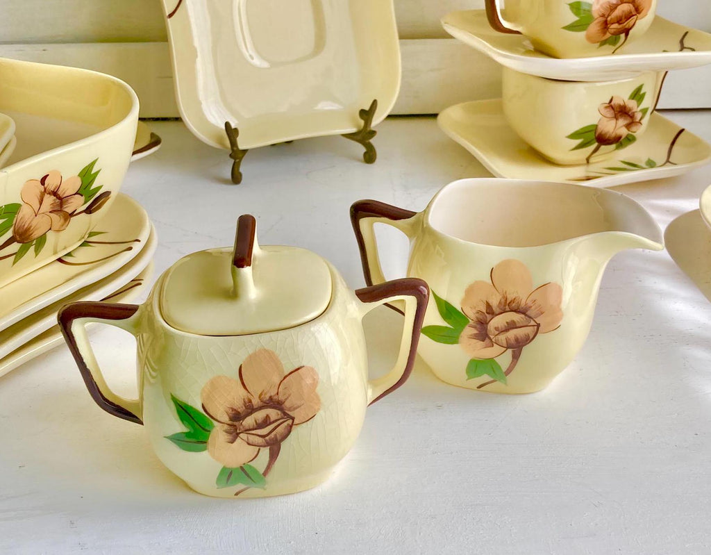 Vintage Weil Ware Yellow Rose Ceramic Dining Pieces - Mid-Century Chinaware CHOICE