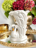 Vintage Ceramic Swan Vase by Stephen F. Austin