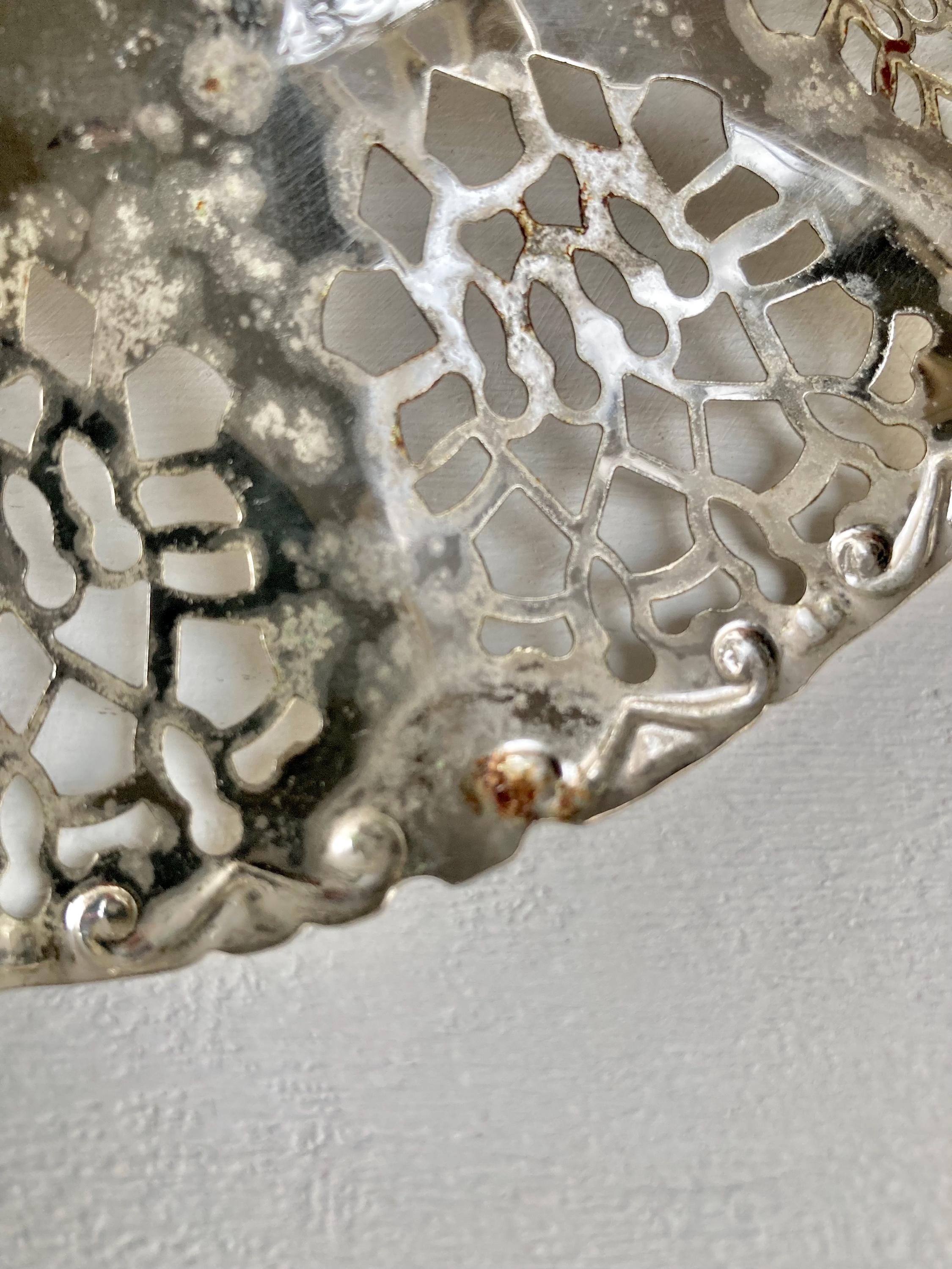 Vintage Silver-Plated Candy Dish: EPNS Ornate Serving Tray, Made in England