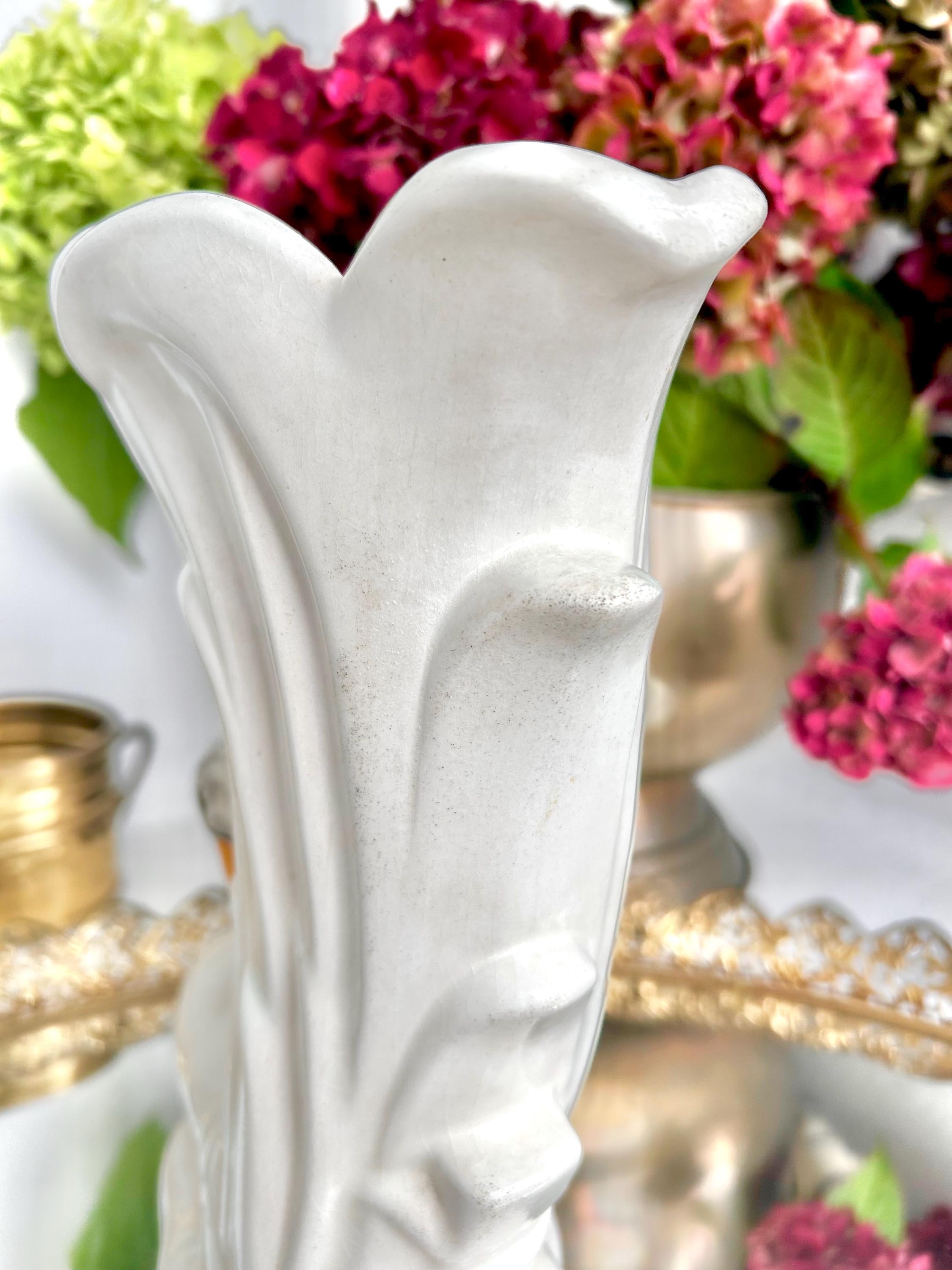 Vintage Ceramic Swan Vase by Stephen F. Austin