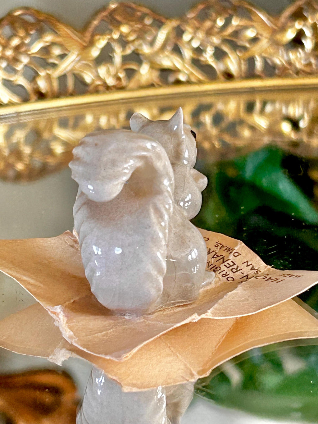 vintage Hagen-Renaker tiny hand-painted Squirrel Figurine