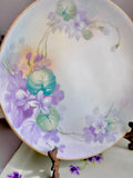 Vintage Porcelain Bread Plate: Hand-Painted Violets - Choose Your Maker