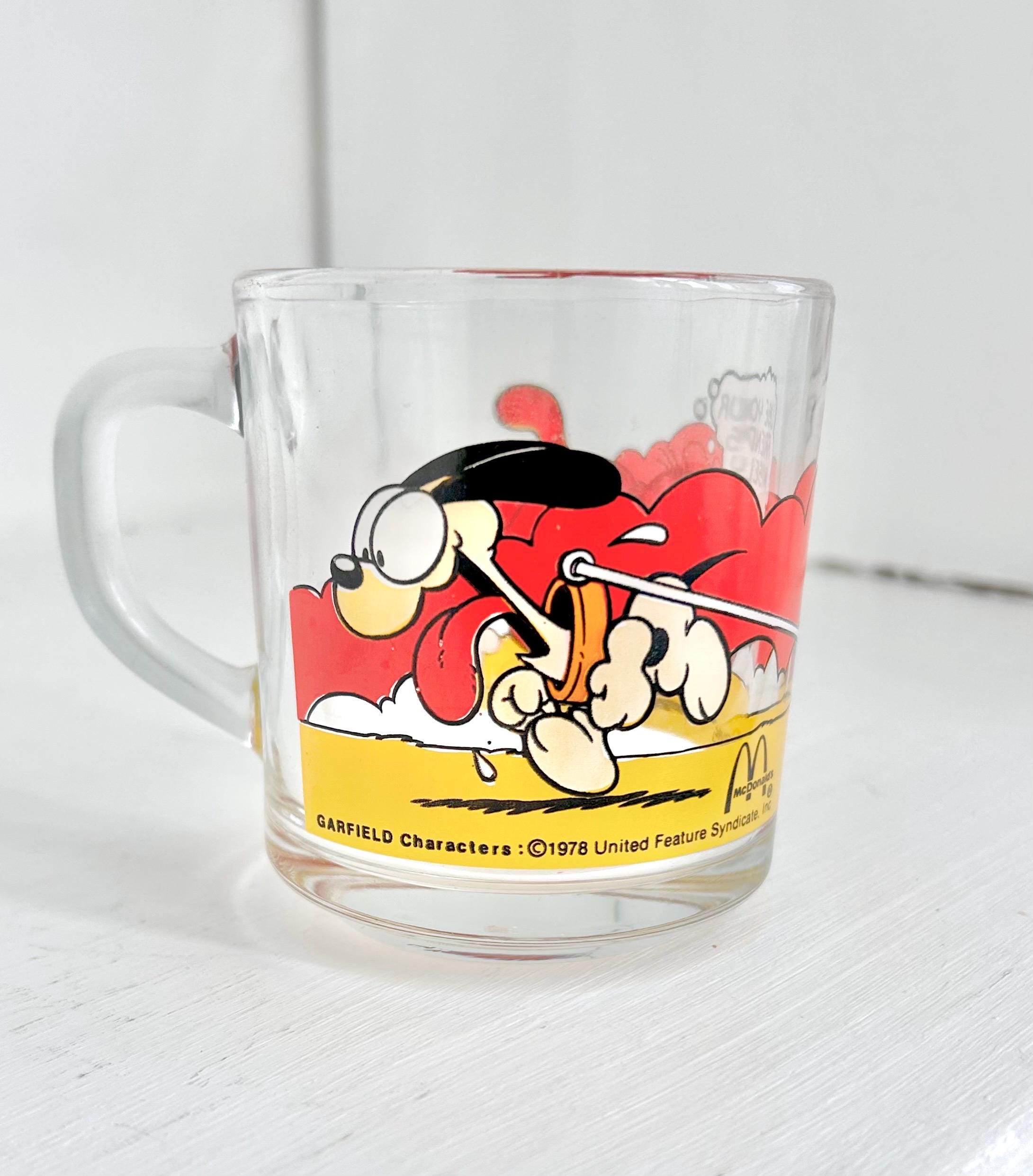 Vintage 1978 Garfield McDonalds Mug: Jim Davis Orange Cat & Odie