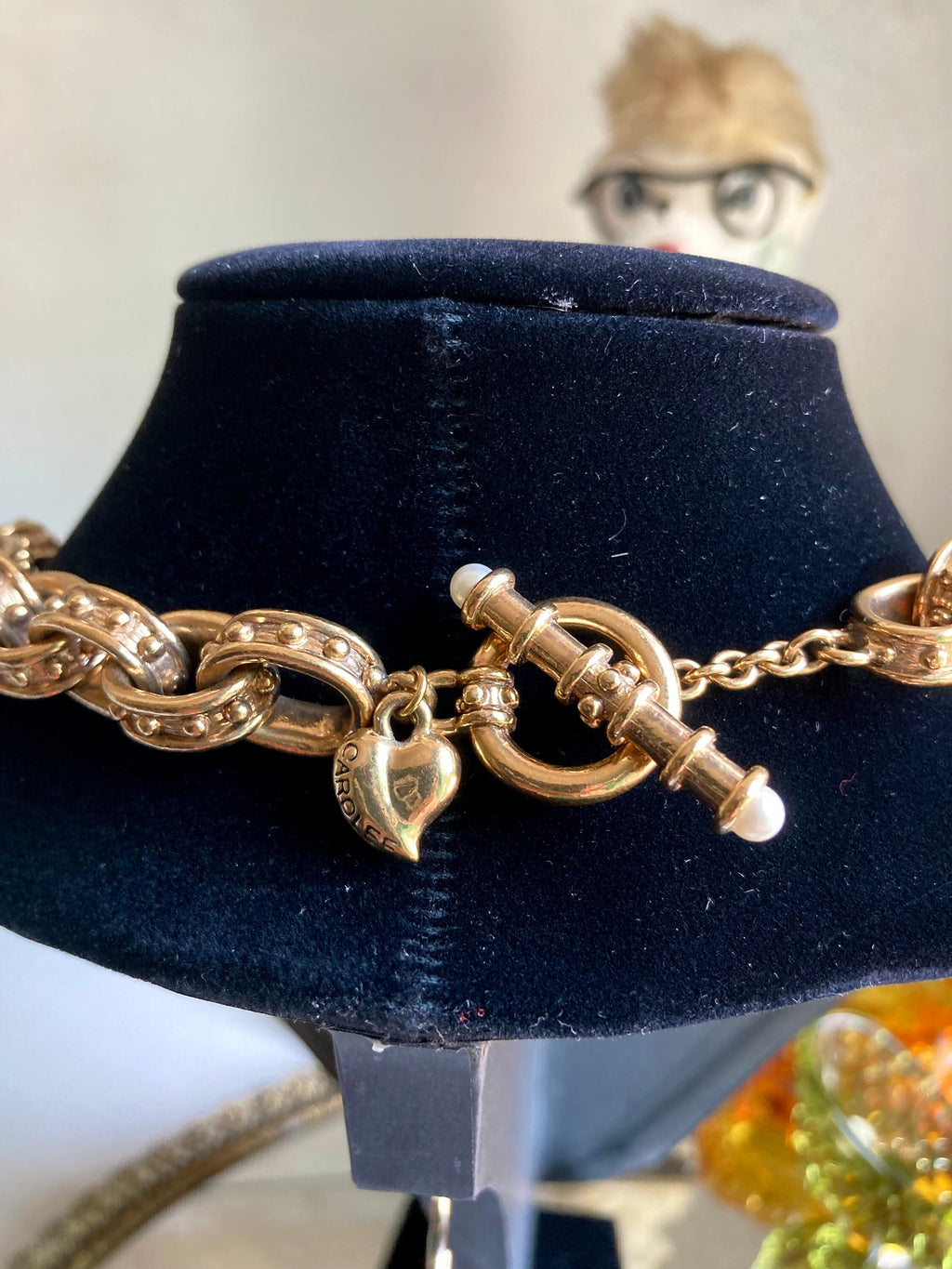 Vintage Pendant and Chain Bold Costume Jewelry Necklaces - Choose from Four